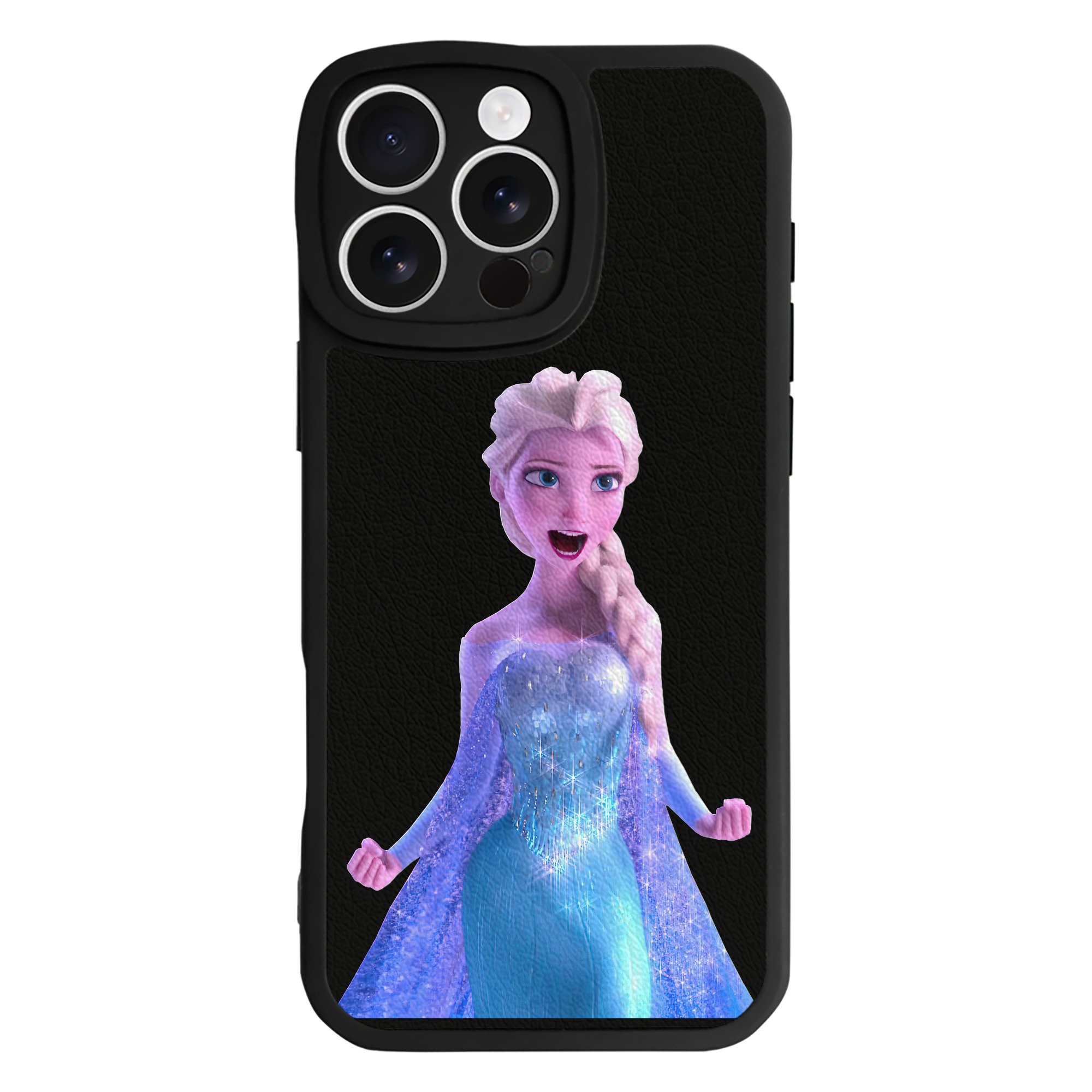 （画像用） アナと雪の女王 アンナ エルサ Frozen Anna Elsa 【iPhone 16シリーズ対応】シリコンスマホケース（レザー調） 材質：シリコン